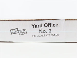 HO Scale FOS Scale Models Laser-Cut Kit #3 Yard Office - SEALED