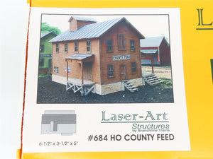 HO Scale Branchline Trains Laser-Art Structures Kit #684 County Feed