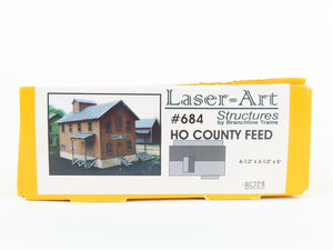 HO Scale Branchline Trains Laser-Art Structures Kit #684 County Feed