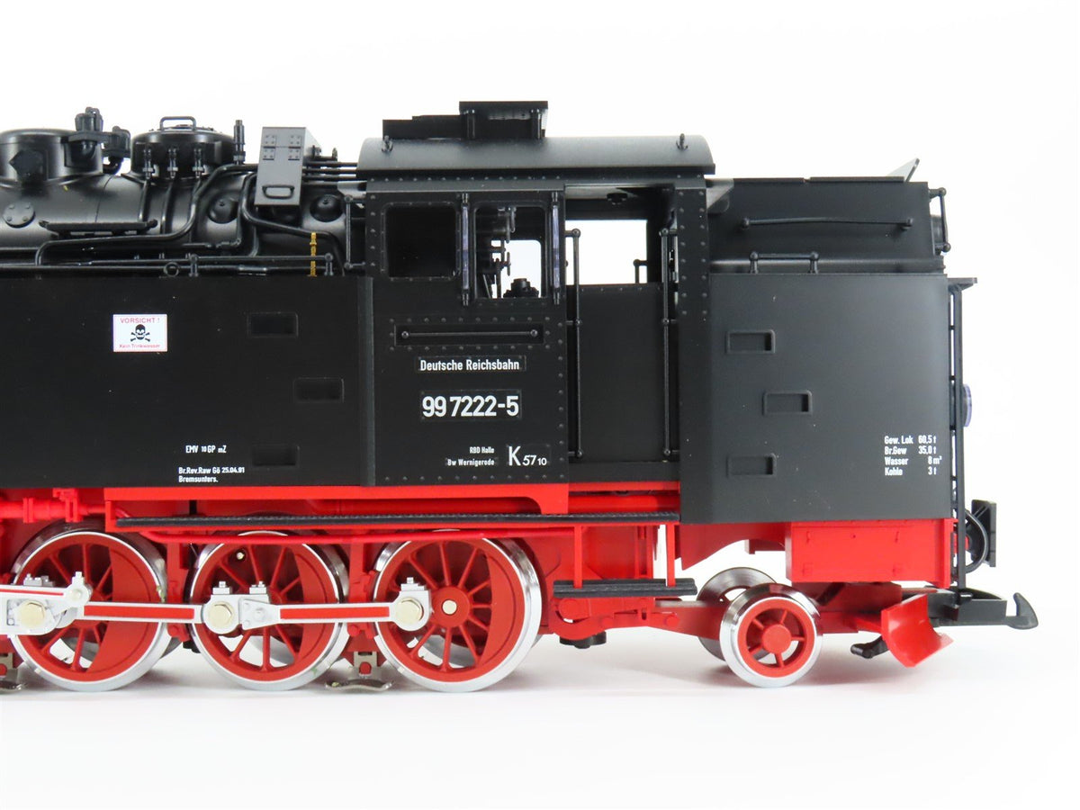 G Scale LGB 21812 DR German 2-12-2T BR99 Steam #7222-5 w/ DCC &amp; Sound