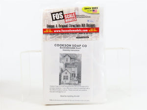 HO Scale FOS Scale Models Craftsman Kit Cookson Soap Co. Background Flat