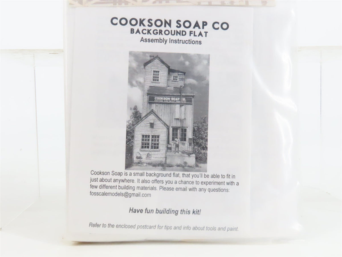 HO Scale FOS Scale Models Craftsman Kit Cookson Soap Co. Background Flat