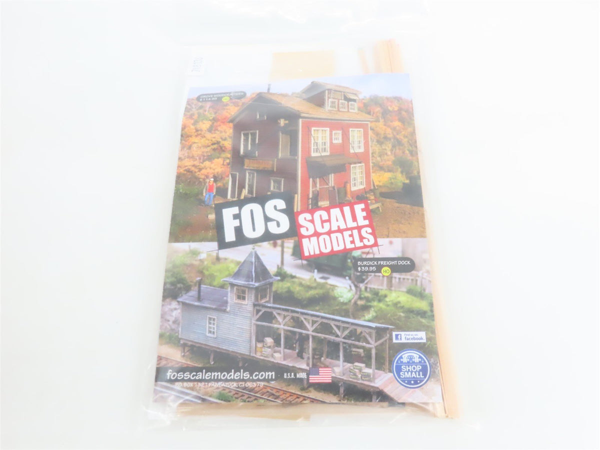 HO Scale FOS Scale Models Craftsman Kit Cookson Soap Co. Background Flat