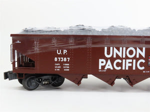 O Gauge 3-Rail K-Line K623-2118A UP Union Pacific 4-Bay Hoppers 4-Pack w/ Load