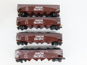 O Gauge 3-Rail K-Line K623-2118A UP Union Pacific 4-Bay Hoppers 4-Pack w/ Load