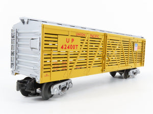 O27 Gauge 3-Rail MTH RailKing 30-8702 UP Union Pacific Stock Car #42400T