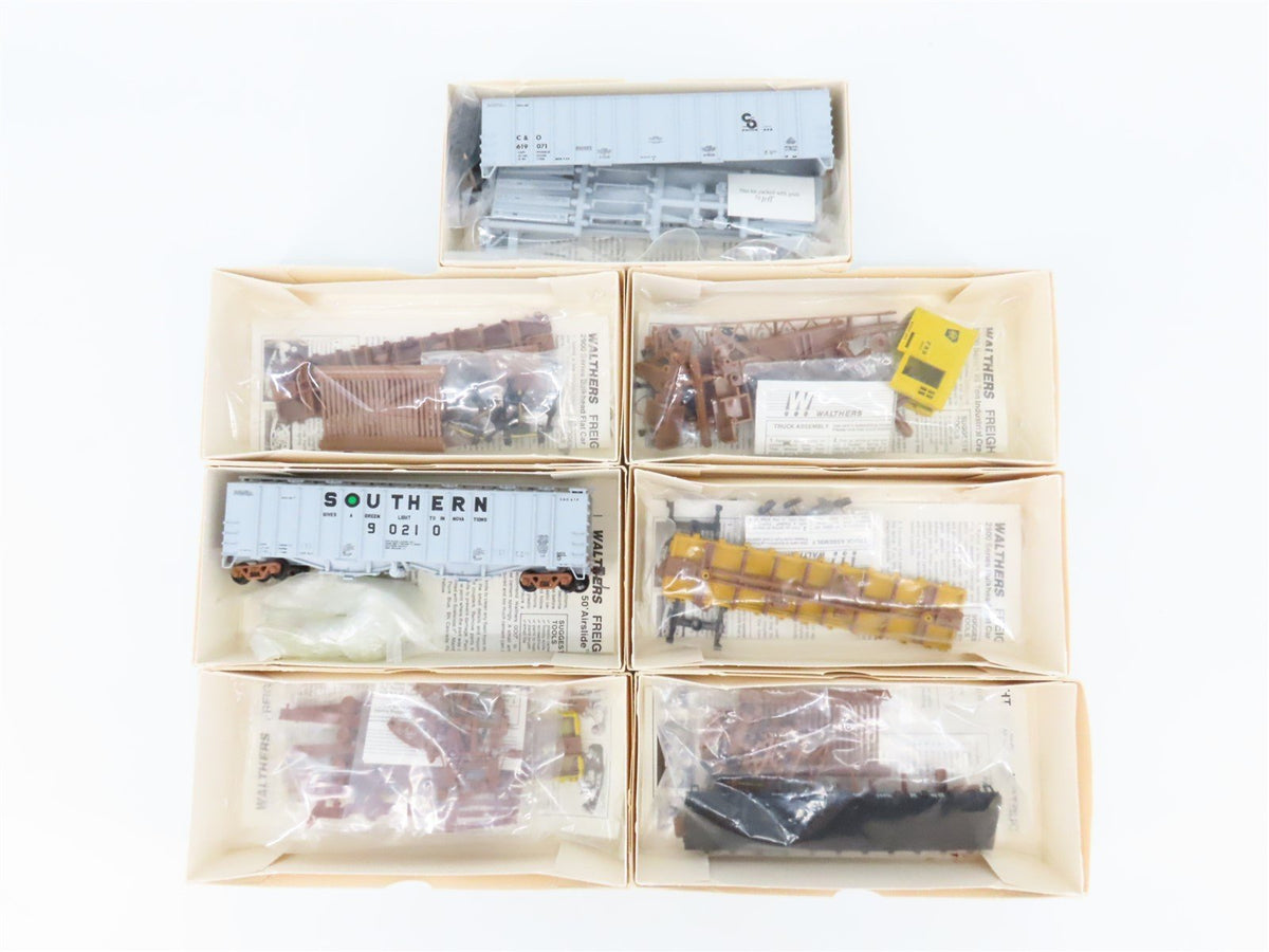 HO Scale LOT of 7 Walthers PRR/SOU/SL-SF/B&amp;M/C&amp;O/T&amp;NO/SP Assorted Freight Kits