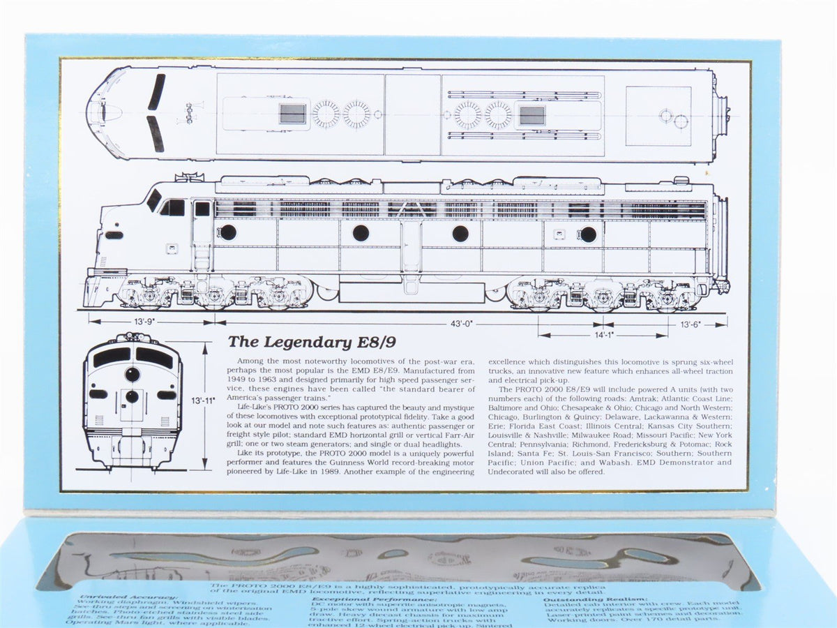 HO Scale Proto 2000 21009 SAL Seaboard Air Line EMD E8/9A Diesel #3050