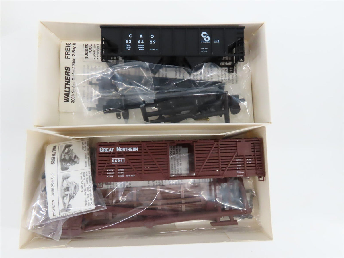 HO Scale LOT of 13 Walthers TP&amp;W/RDG/GN/CP/C&amp;O/&amp; More Assorted Freight Car Kits