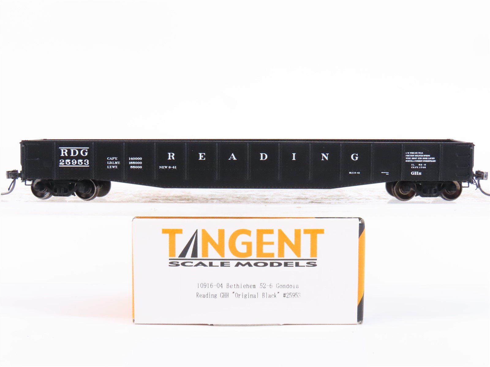 HO Scale Tangent 10916-04 RDG Reading Lines Open Gondola #25953