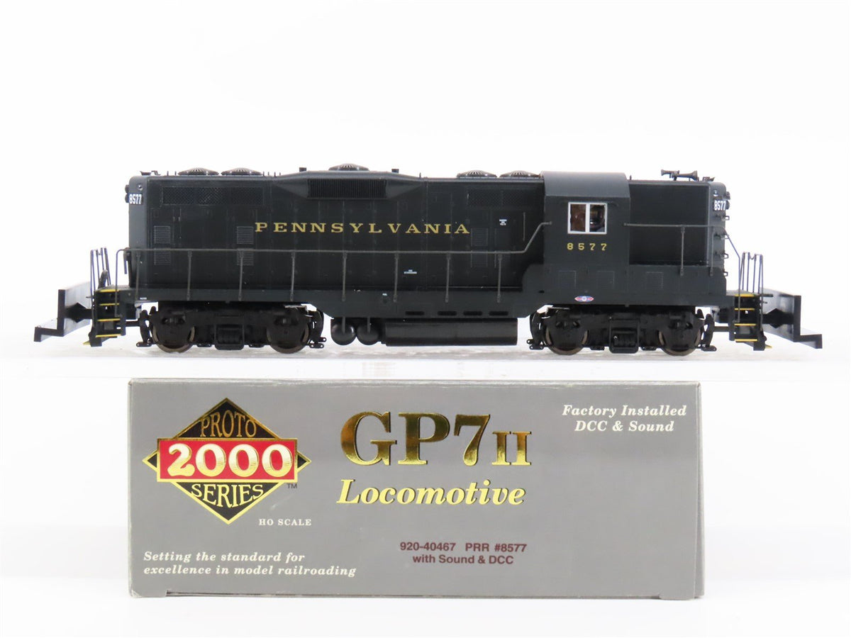 HO Proto 2000 920-40467 PRR Pennsylvania GP7 Ph. 2 Diesel #8577 w/ DCC &amp; Sound