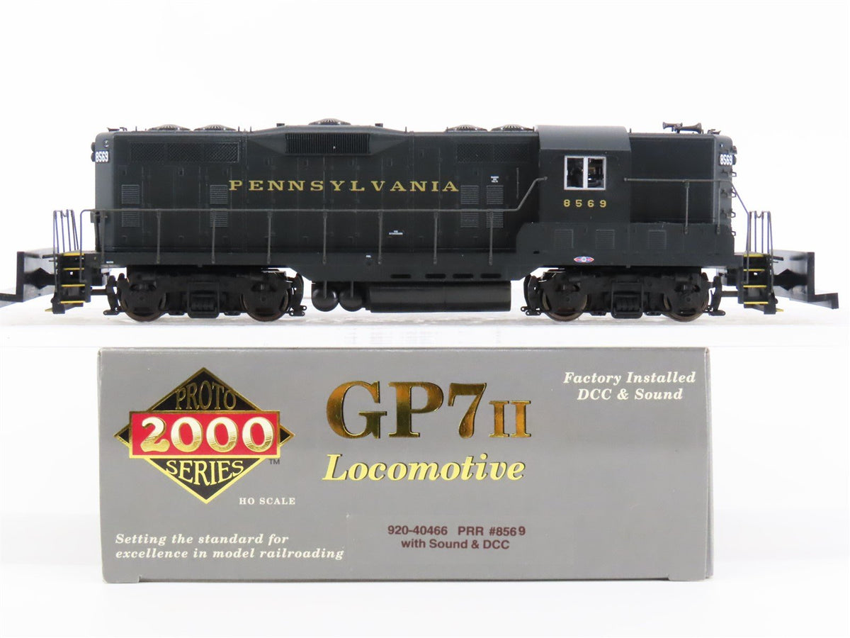 HO Proto 2000 920-40466 PRR Pennsylvania GP7 Ph. 2 Diesel #8569 w/ DCC &amp; Sound