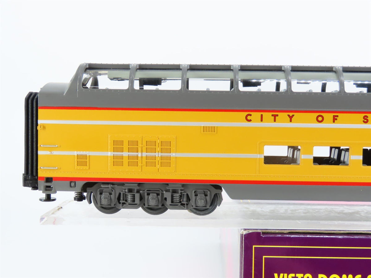 O Gauge 3-Rail MTH 20-6766 UP Union Pacific Vista Dome Passenger Car Twin Peaks