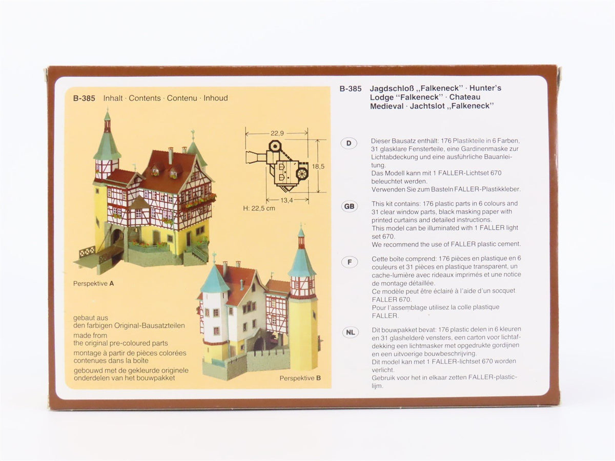 HO 1/87 Scale FALLER Kit #B-385 &quot;Falkeneck&quot; Hunter&#39;s Lodge Medieval Chateau