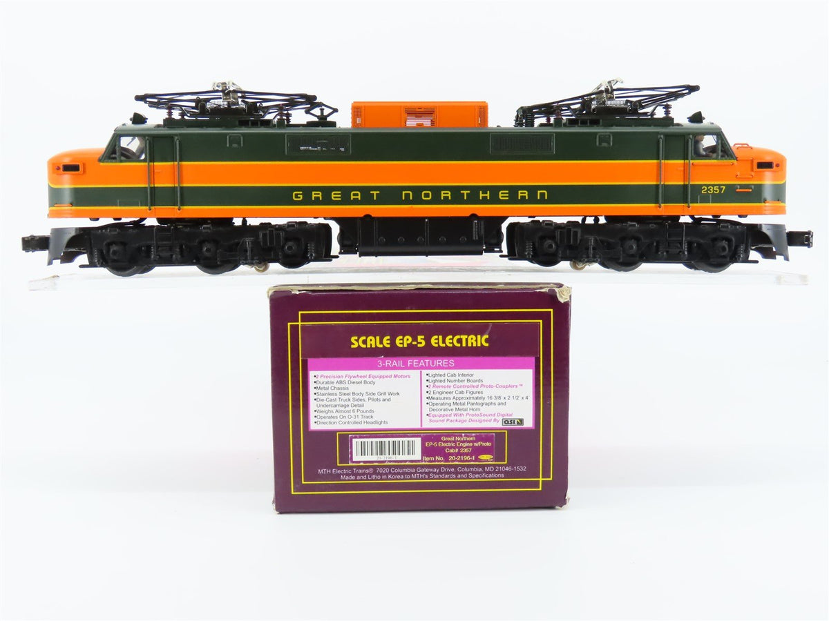 O Gauge 3-Rail MTH 20-2196-1 GN Great Northern EP-5 Electric Locomotive #2357