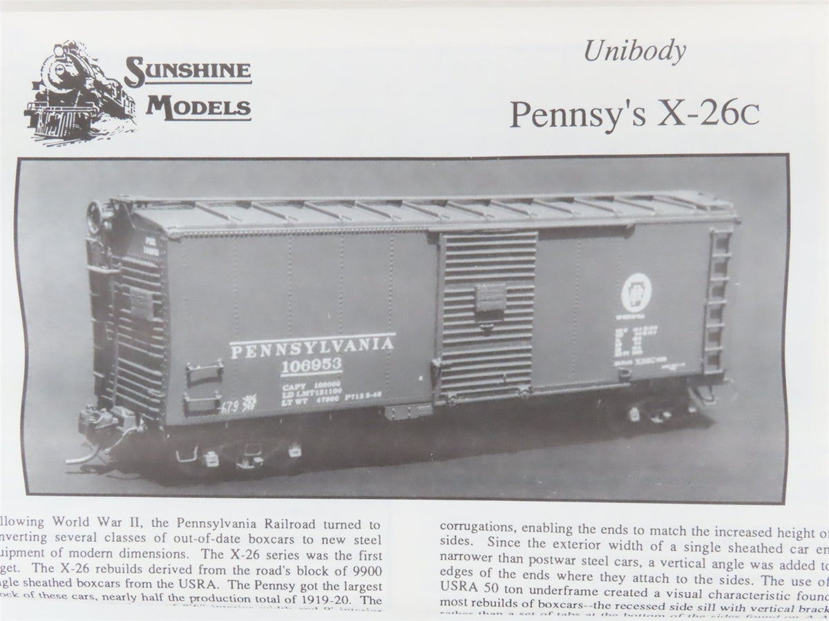 HO Sunshine Models Kit #21.12 Seaboard &quot;Orange Blossom&quot; A.R.A. 1932 Box Car