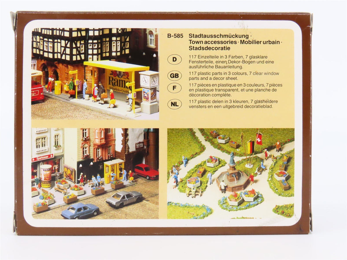 HO 1/87 Scale FALLER Kit #B-585 &quot;Town Accessories&quot; Scenery Set