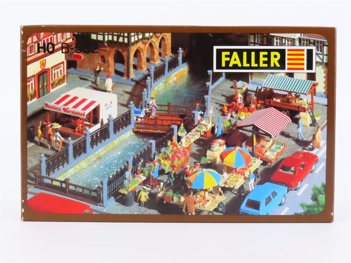 HO 1/87 Scale FALLER Kit #B-582 &quot;Farmers Market&quot; Scenery Set