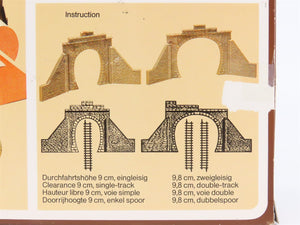 HO 1/87 Scale FALLER Kit #559 Tunnel Portal for Electric Locomotives - Weathered