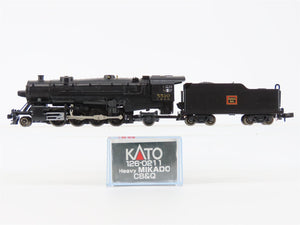 N Scale KATO 126-0211 CBQ Burlington 2-8-2 Steam Locomotive #5510