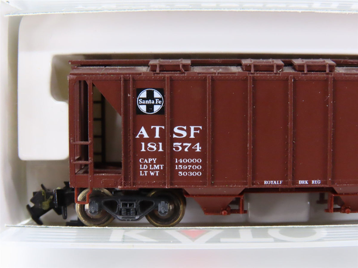 N Scale Kato 186-0101 ATSF Santa Fe Covered Hopper 2-Pack #2