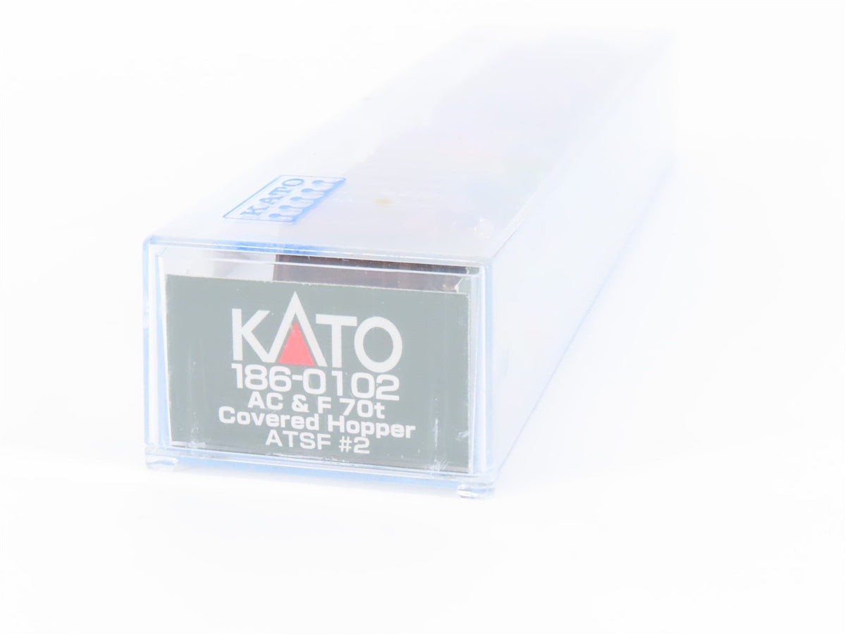 N Scale Kato 186-0101 ATSF Santa Fe Covered Hopper 2-Pack #2