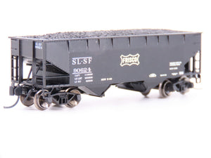 N Scale Bluford Shops #66151 SL-SF Frisco 2-Bay Hopper #90264 w/ Load