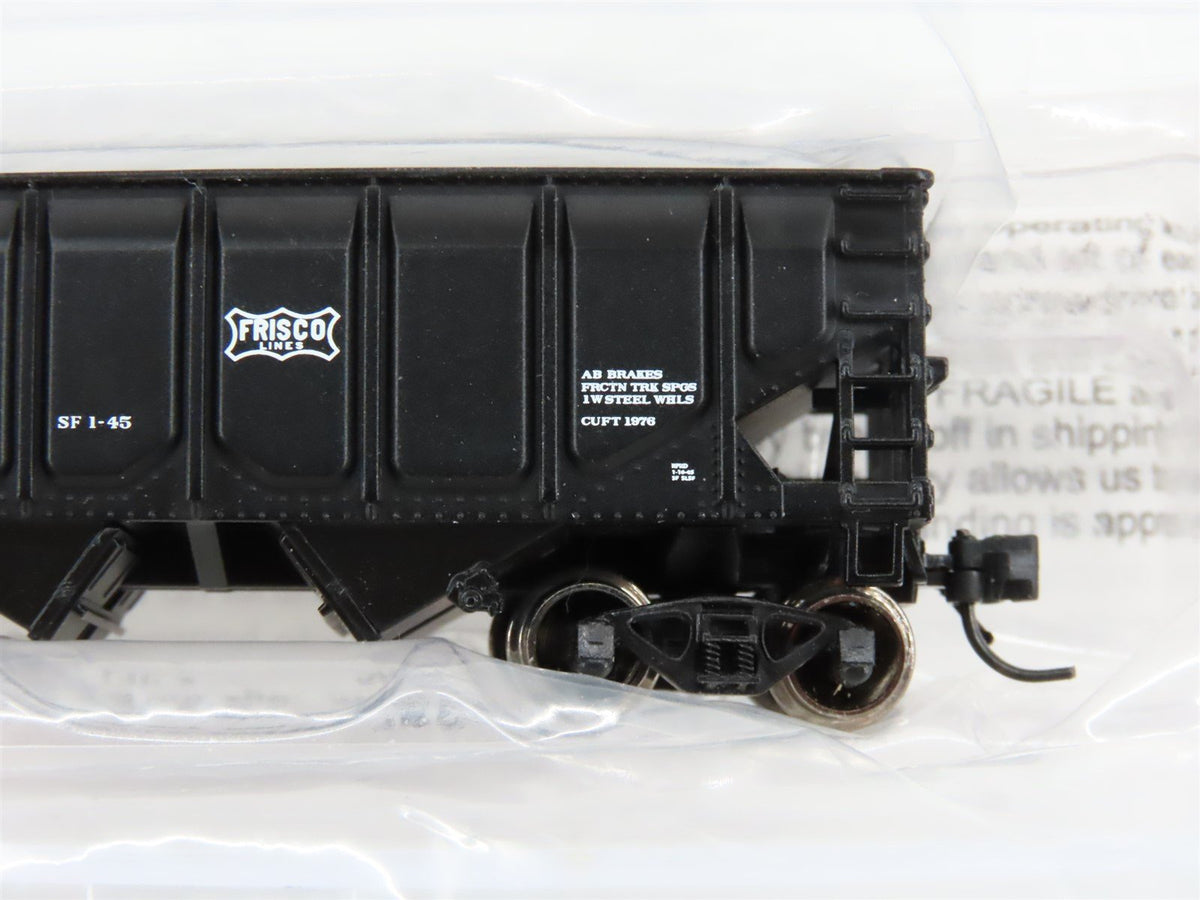 N Scale Bluford Shops #62111 SL-SF Frisco 2-Bay Hopper #87383 w/ Load