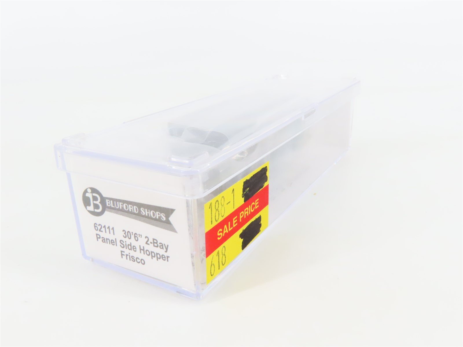 N Scale Bluford Shops #62111 SL-SF Frisco 2-Bay Hopper #87383 w/ Load