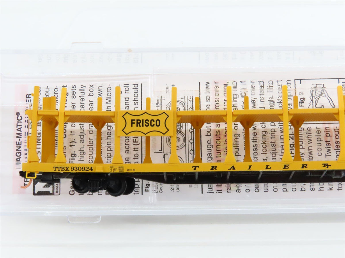 N Micro-Trains MTL #11200540 SL-SF Frisco 89&#39; Bi-Level Open Auto Rack #930924