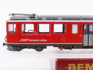 HOm Scale BEMO 1266 192 RhB Rhaetian ABe 4/4 Bernina Railcar Electric #42