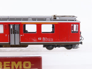 HOm Scale BEMO 1266 192 RhB Rhaetian ABe 4/4 Bernina Railcar Electric #42