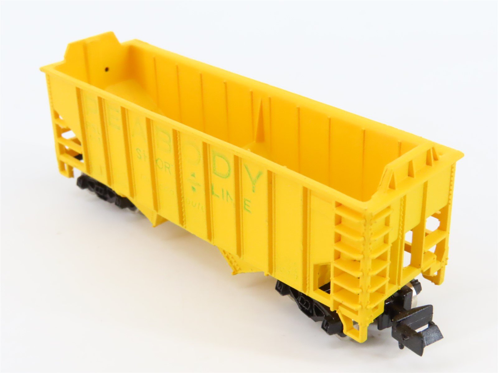 N Scale Life-Like 7745 PSL Peabody Short Line 2-Bay Open Hopper #6631