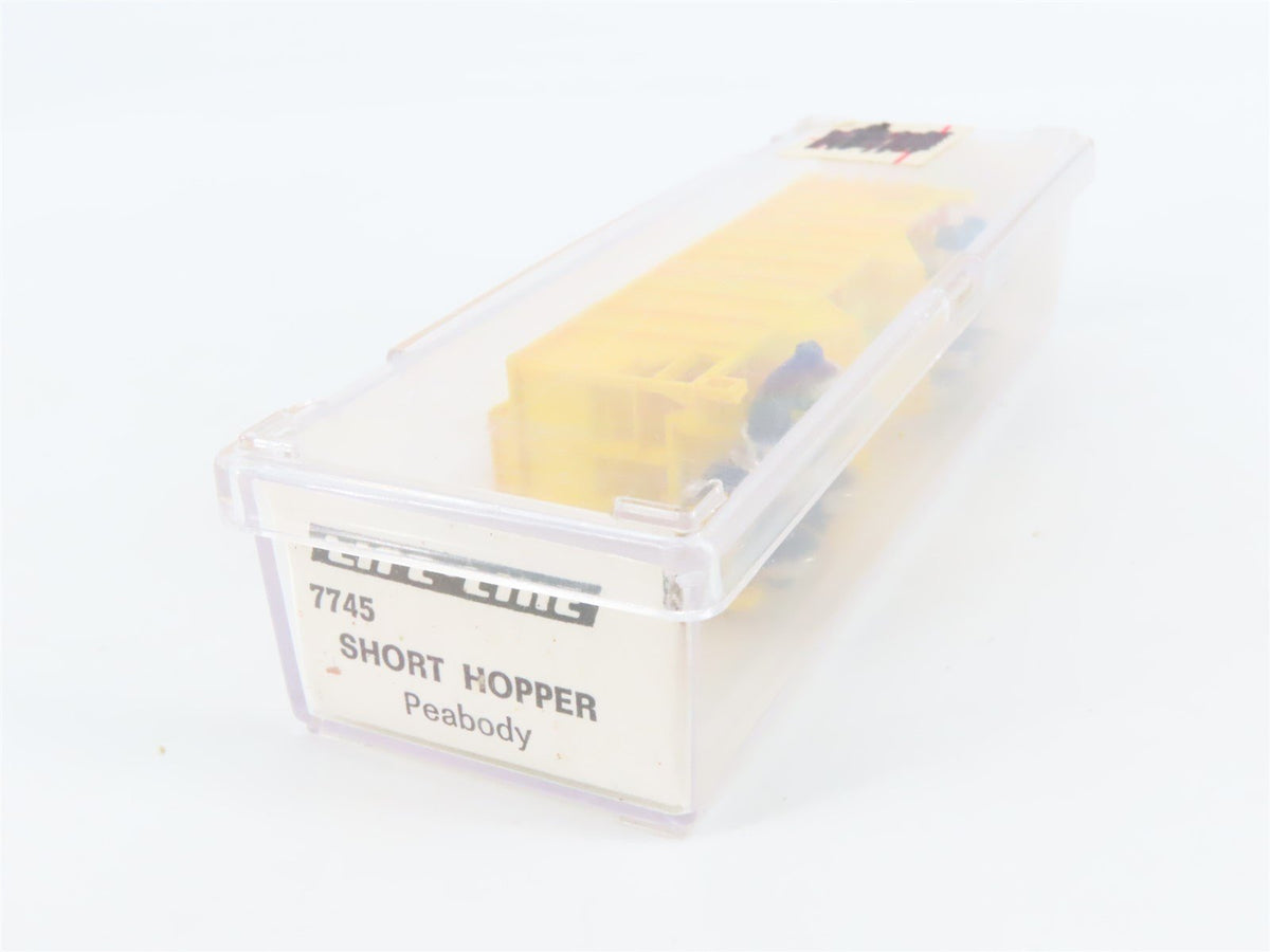 N Scale Life-Like 7745 PSL Peabody Short Line 2-Bay Open Hopper #6631