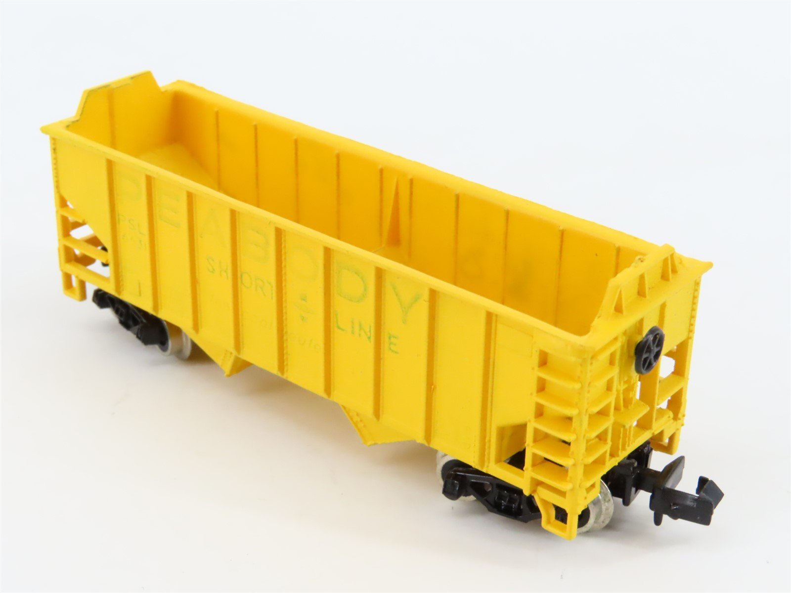 N Scale Life-Like 7745 PSL Peabody Short Line 2-Bay Open Hopper #6631