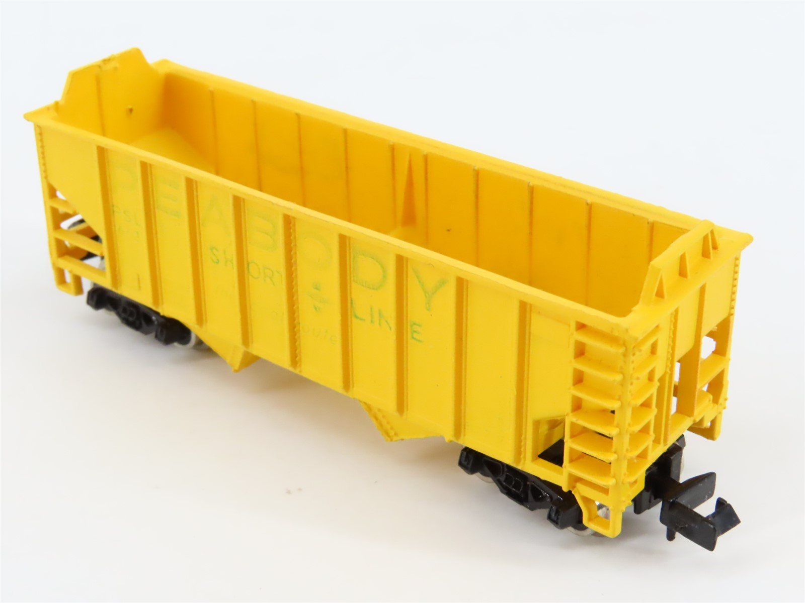 N Scale Life-Like 7745 PSL Peabody Short Line 2-Bay Open Hopper #6631