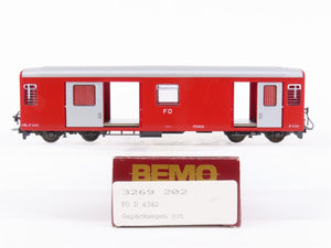 HOm Scale BEMO 3269 202 FO Furka-Oberalp Baggage Passenger Car #4342