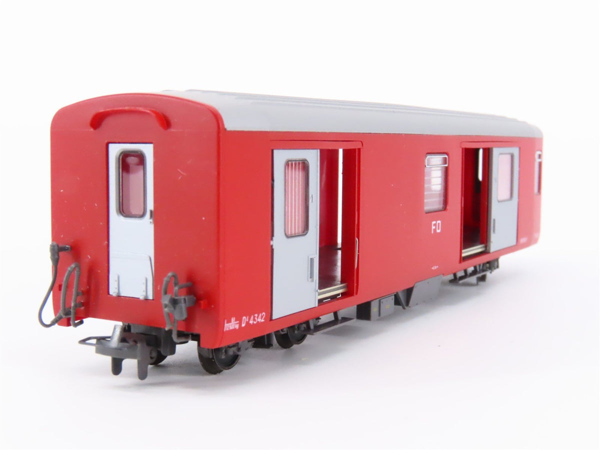 HOm Scale BEMO 3269 202 FO Furka-Oberalp Baggage Passenger Car #4342