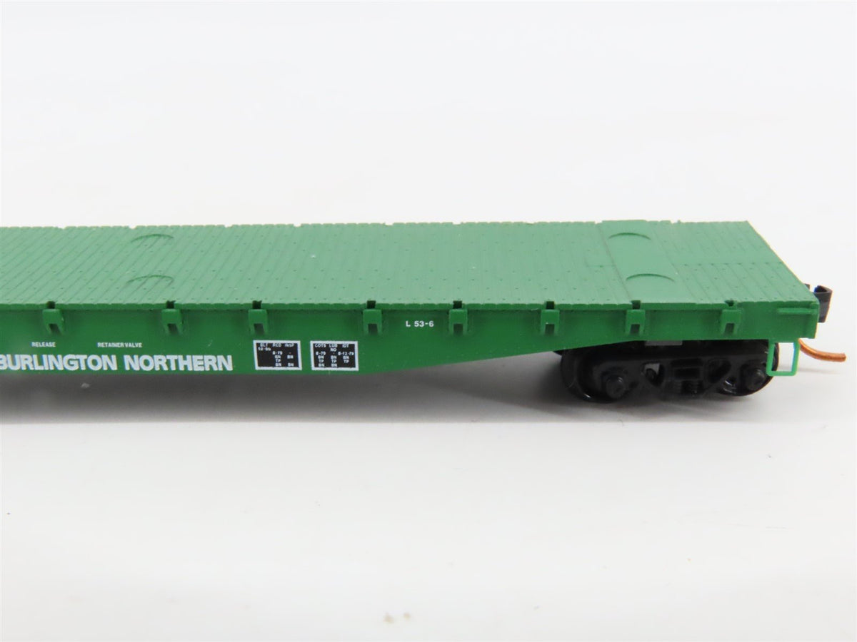 N Scale Micro-Trains MTL 04500200 BN Burlington Northern 50&#39; Flat Car #612750