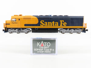 N Scale KATO 176-9211 ATSF Santa Fe SDP40F Diesel Locomotive #5250