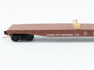 N Scale Micro-Trains MTL 04500290 KCS Kansas City Southern 2 Flat Cars w/ Beam