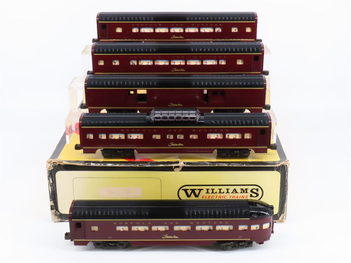 O Gauge 3-Rail Williams 2800 N&amp;W Norfolk &amp; Western 5-Car Aluminum Passenger Set