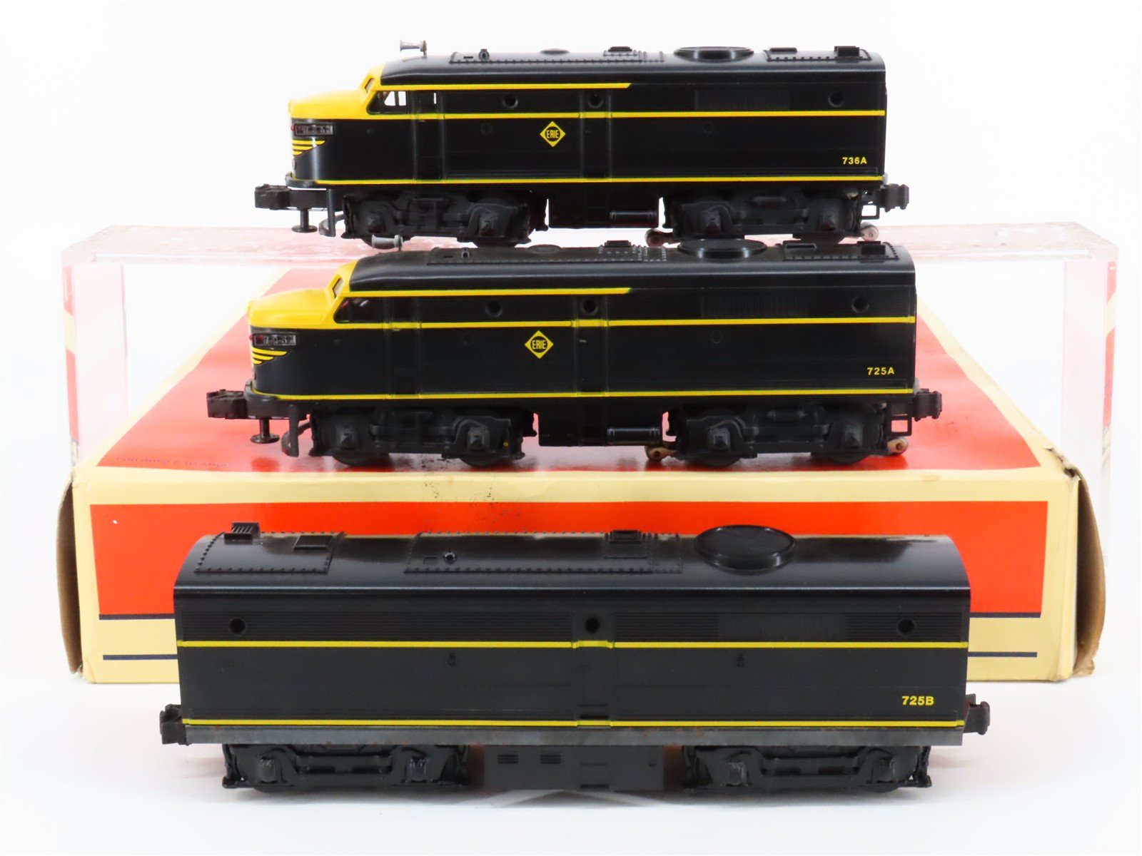 O Gauge 3-Rail Lionel 6-11734 Erie Alco A/B/A Diesel Locomotive Set