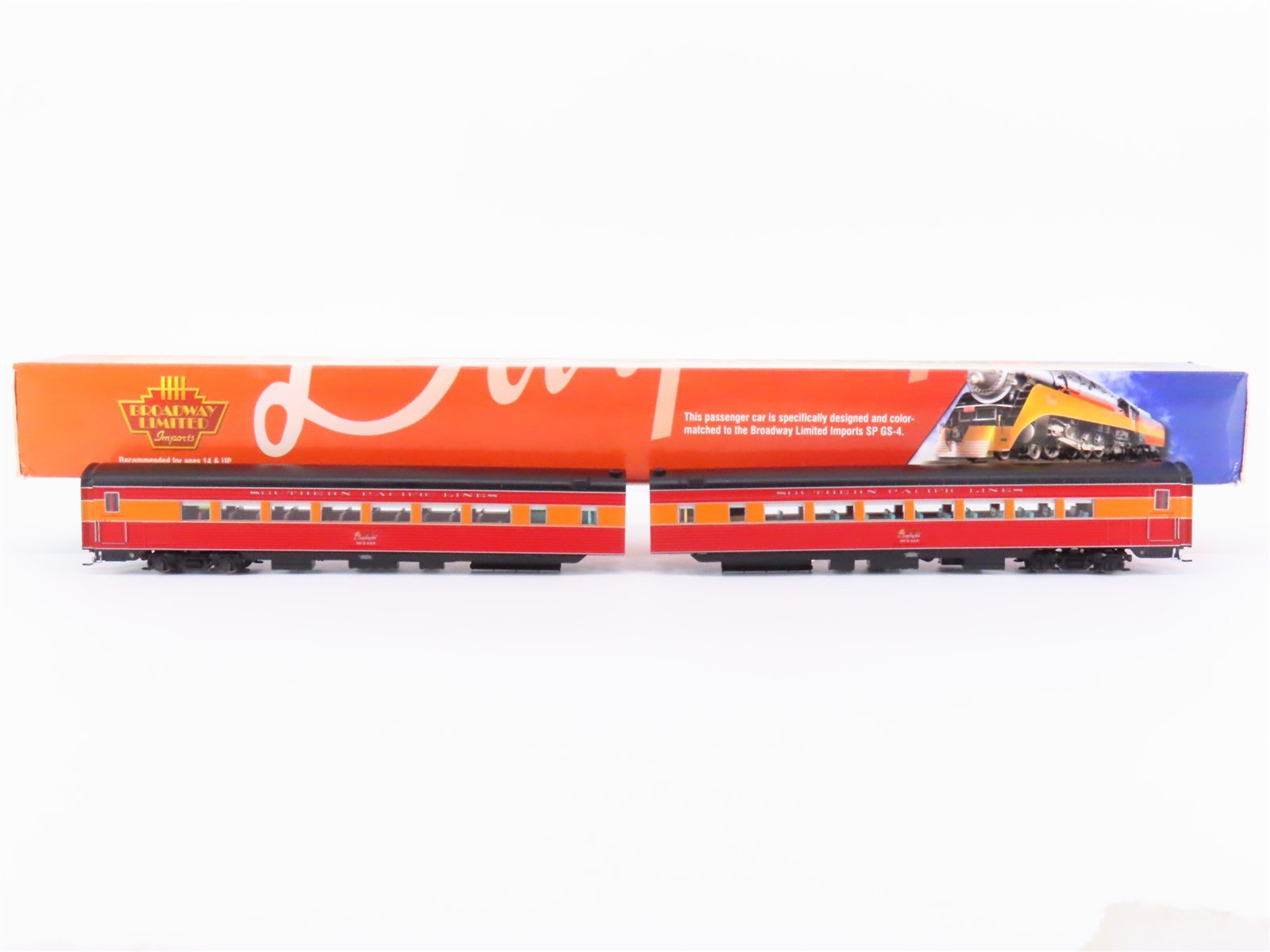 HO Broadway Limited Imports SP Southern Pacific Articulated Passenger 2-Car Set