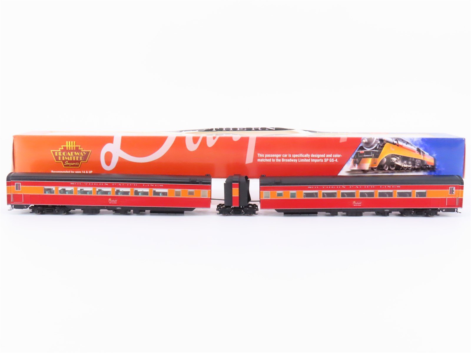 HO Broadway Limited Imports SP Southern Pacific Articulated Passenger 2-Car Set