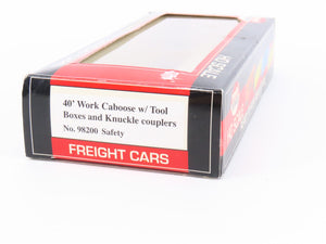 HO Scale Model Power 98200 Safety First 40' Work Caboose #8200