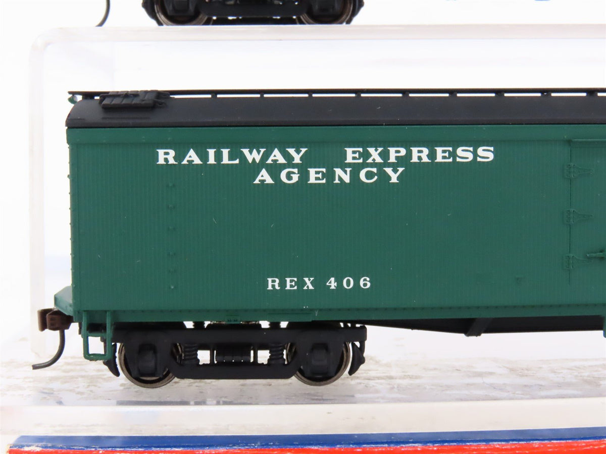 HO Scale Walthers 932-25471 REX Railway Express Agency Reefer #352 #406 2-Pack