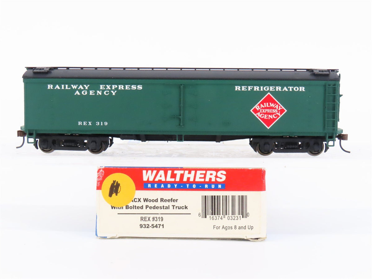 HO Scale Walthers 932-5471 REX Railway Express Agency Wood Reefer #319