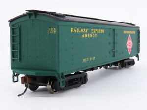 HO Scale Walthers 932-5480 REX Railway Express Agency Wood Reefer #1417