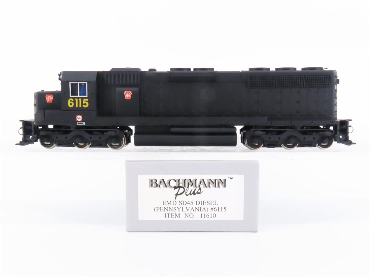 HO Scale Bachmann Plus 11610 PRR Pennsylvania EMD SD45 Diesel Locomotive #6115